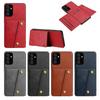 Vintage Leather Card Holder Phone Case for Samsung Galaxy S25+,S25 FE,S24+,S24 FE,S23 FE Card Pockets Dual Snap Buttons Flip Wallet Shell