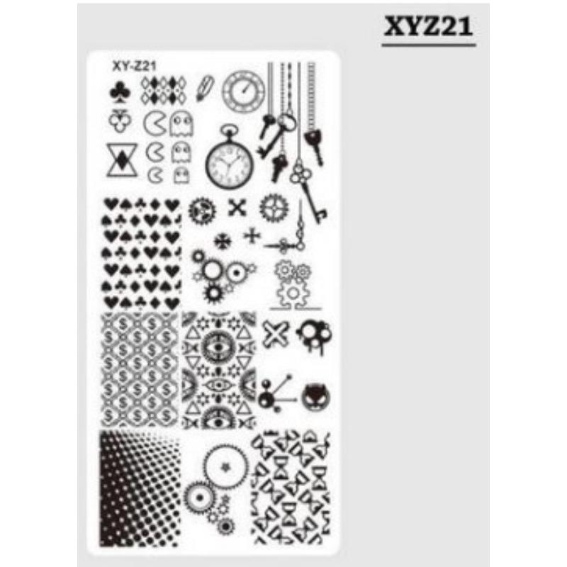 

12*6cm Floral Leaf Image Nail Stamping Plates Cute Animal Image Nail Designs Nail Stamp Templates Nail Art Printing Stencil Tool