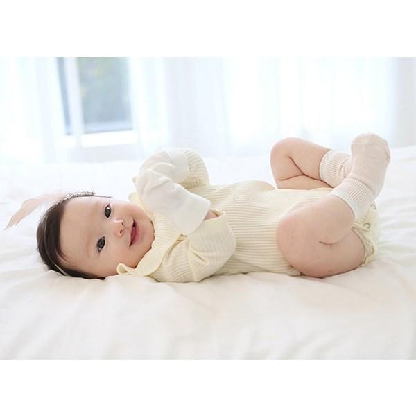 Hi Baby Club Girls' Newborn Simple Socks 2p + Knee Socks 3p Set, Korean Baby Products