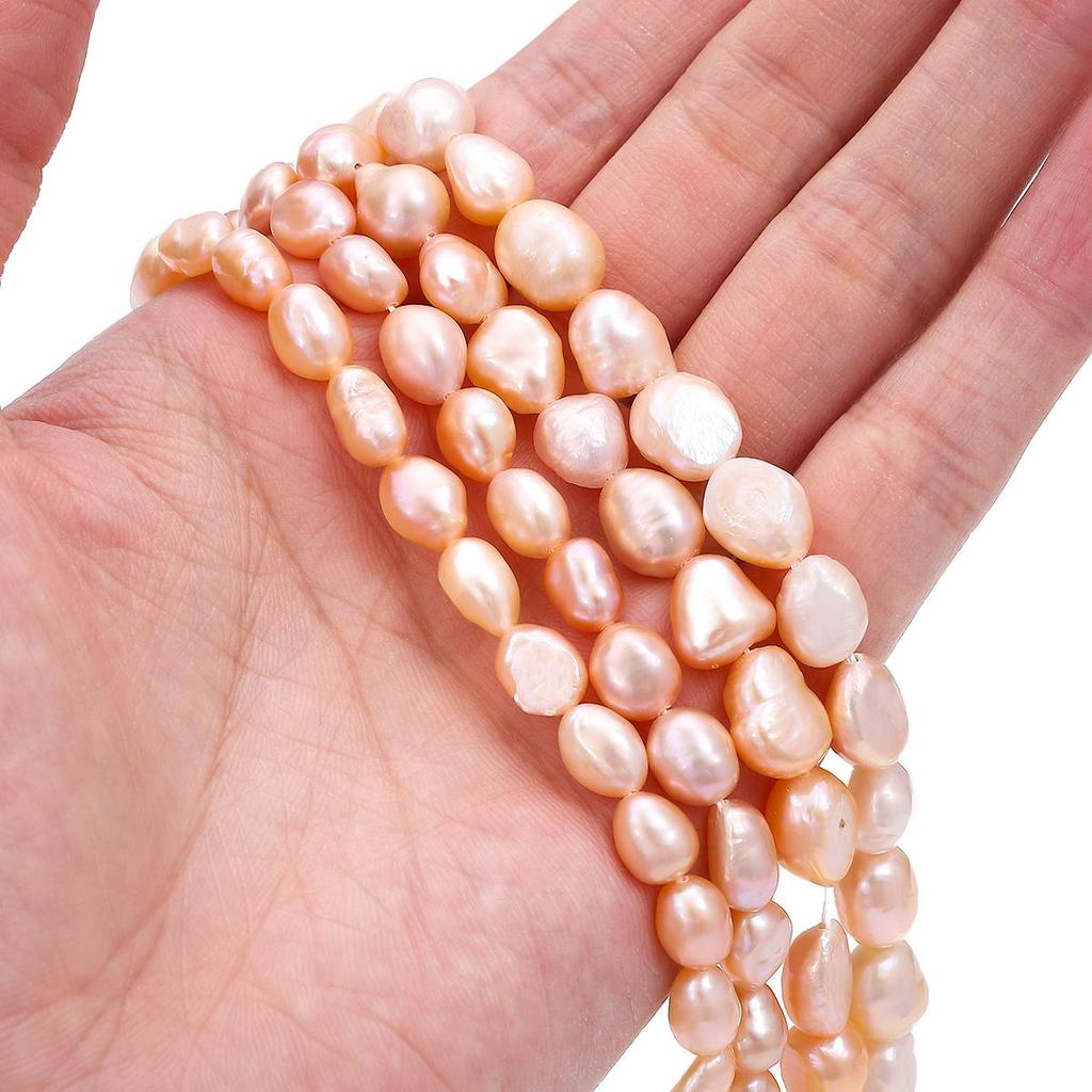 Naturferskvannsperler Perler For DIY Halskjede Armbånd Øredobber Smykkefremstilling