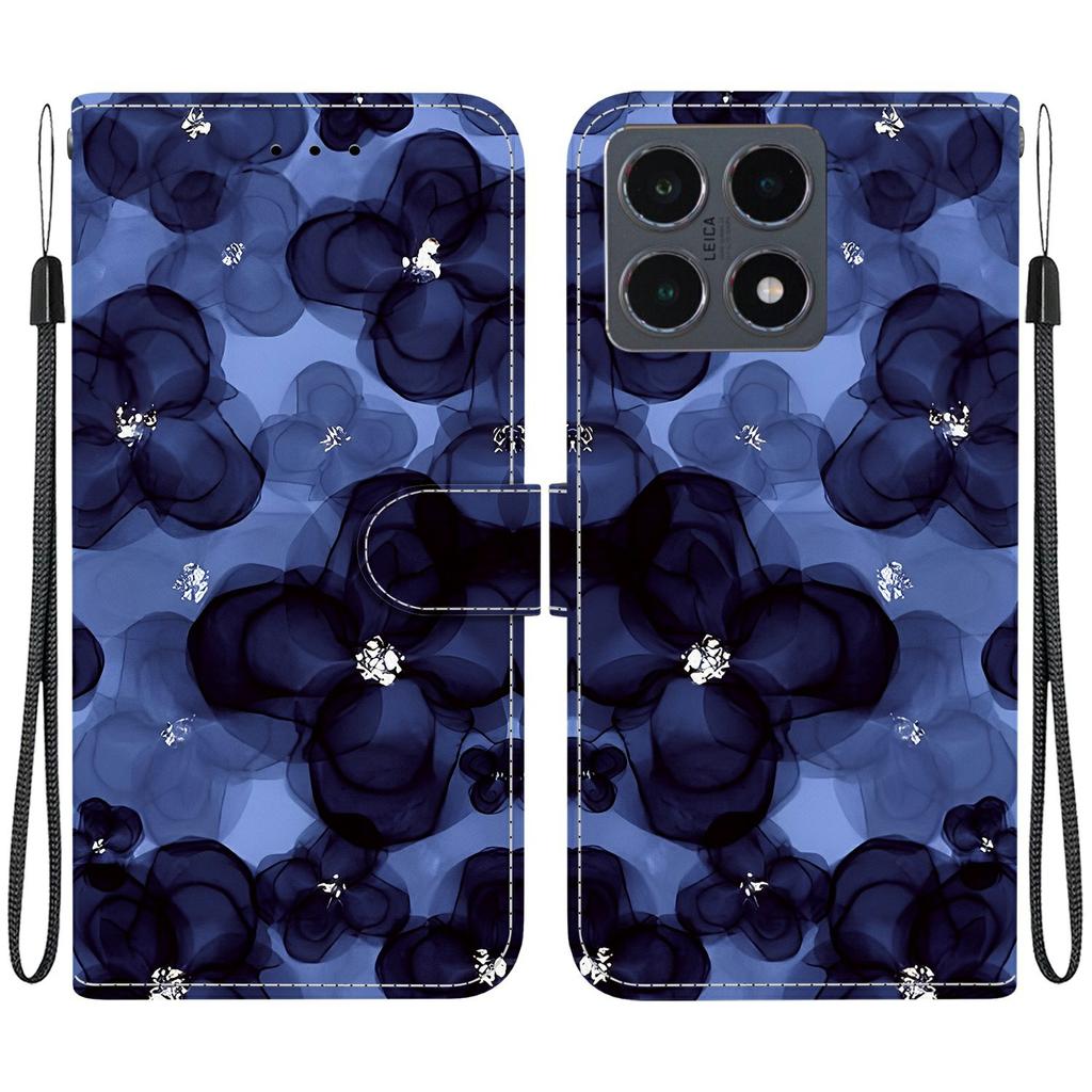 For Xiaomi 15T Wallet Case Pattern Printing Leather Stand Phone Cover with Strap