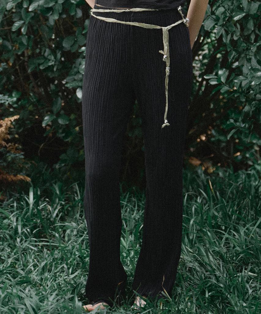 Ridge Wave Pleated Pants