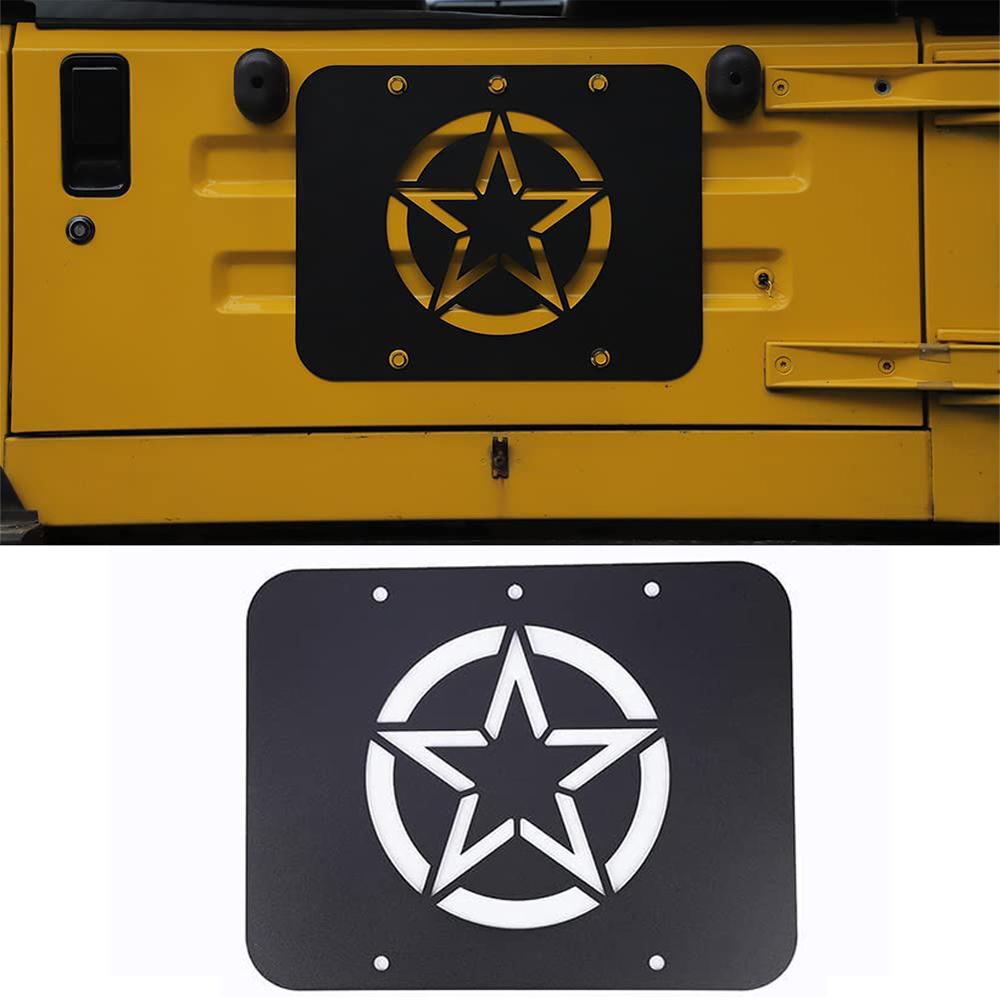 

Крышка вентиляционного отверстия задней двери из алюминиевого сплава для Jeep Wrangler YJ 1987-1996 TJ 1997-2006 армия зеленый