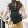 Unifarbener wasserabweisender Rucksack Multifunktionale Brusttasche Umhängetasche