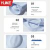 Women's Silicone Swim Cap Set, Waterproof & Non-Tightening, Ear Protection, Large Head Fit, Professional Cap & Goggles.
