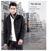Giacca a vento da uomo taglie forti slim fit di media lunghezza 2026 - Trench casual in cotone per primavera/autunno