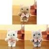 Cute Animal Plush Doll With Soft Fabric For Bag Accessories And Collection