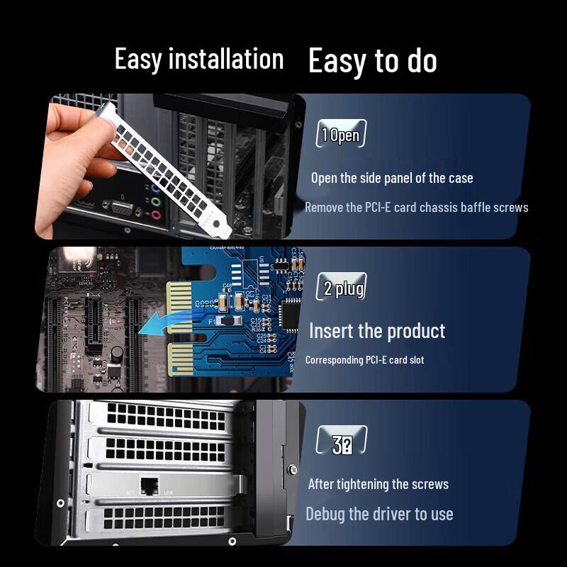 UGREEN PCI-E to 2.5G Gigabit Ethernet Network Card (CN version)