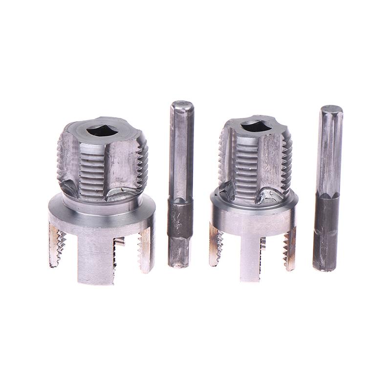 1/2" 3/4" Ppr Threader Integrated Internal External Pipe Threading Tool Electric Drill Compatible Pvc Pipe Threader Kit