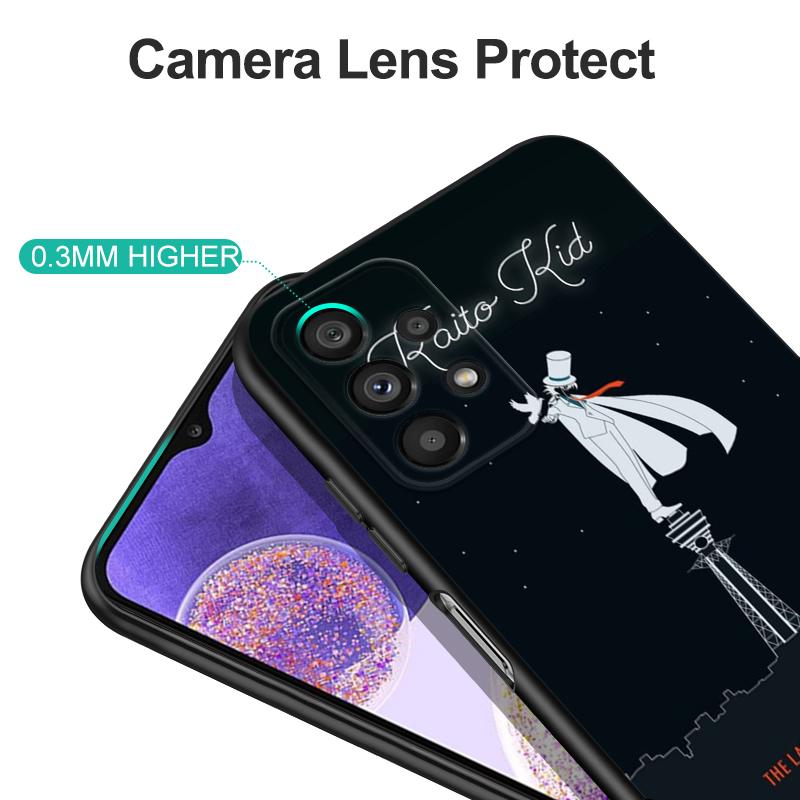 Schwarze TPU-Hülle für Samsung Galaxy A50 50S A30S A10 A01 A11 A21S A31 A41 A51 A71 Hülle Kaito Kid