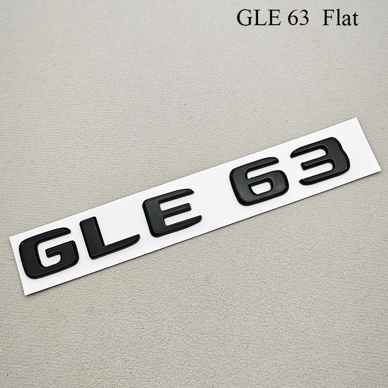 3D ABS Car Rear Trunk Letters Emblem Badge GLE 63 GLE 53 GLE 43 Glossy Black Chrome Decal Sticker For Benz W166 W167 Accessories