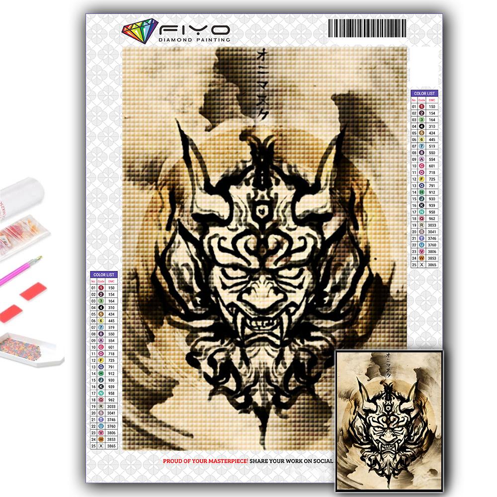 5D DIY Bushido Cross Stitch Rhinestones Diamond Drawing Embroidery Mosaic Home Decor