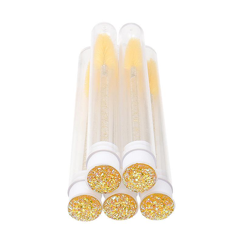 Disposable Crystal Rod Mascara Wand & Eyebrow Comb for Eyelash Extension Makeup