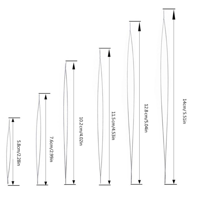 5/6pcs Open Beading Needle Set Stainless Steel Beading Tools Practical Beaded Threading Pins Jewelry Making Supplies