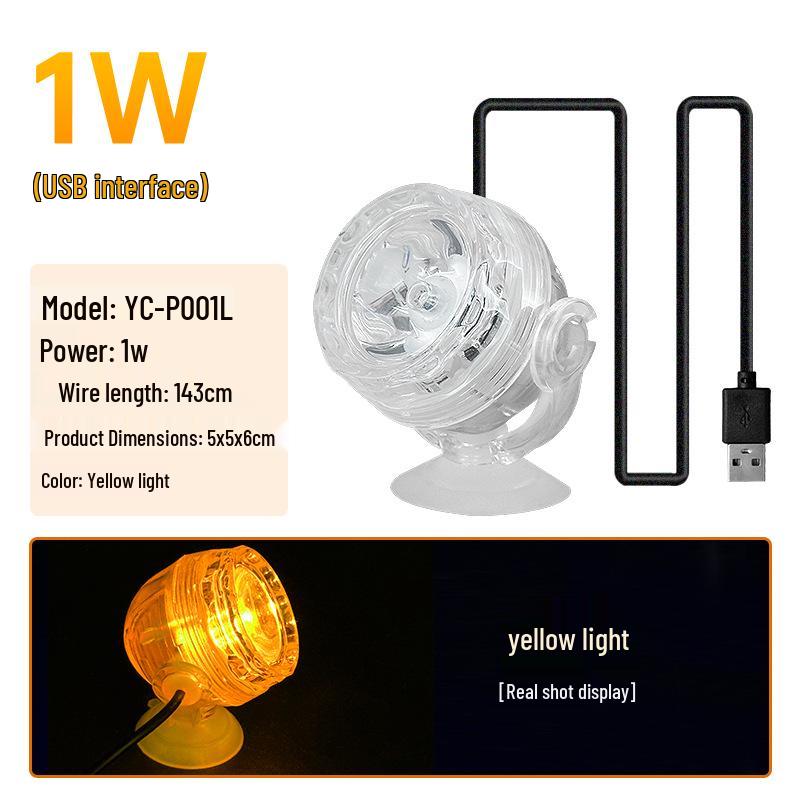 Waterdichte LED Aquarium Clip Lamp - Super Heldere Zevenkleurige Duik Spotlight