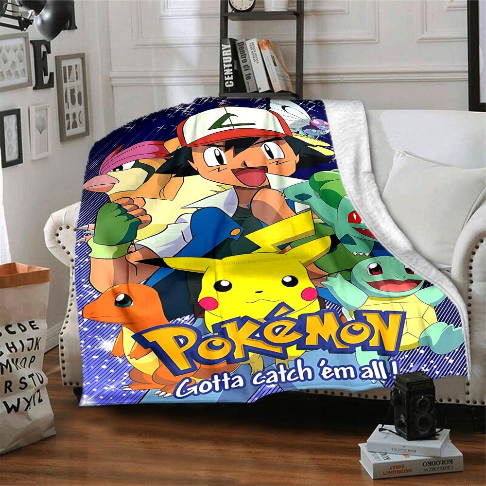 1pc Gengar Space Adventure Flannel Blanket,Ultra Soft Warm Plush Throw for Home Bedroom Bed Sofa Cover Camping Picnic Gift Y72430