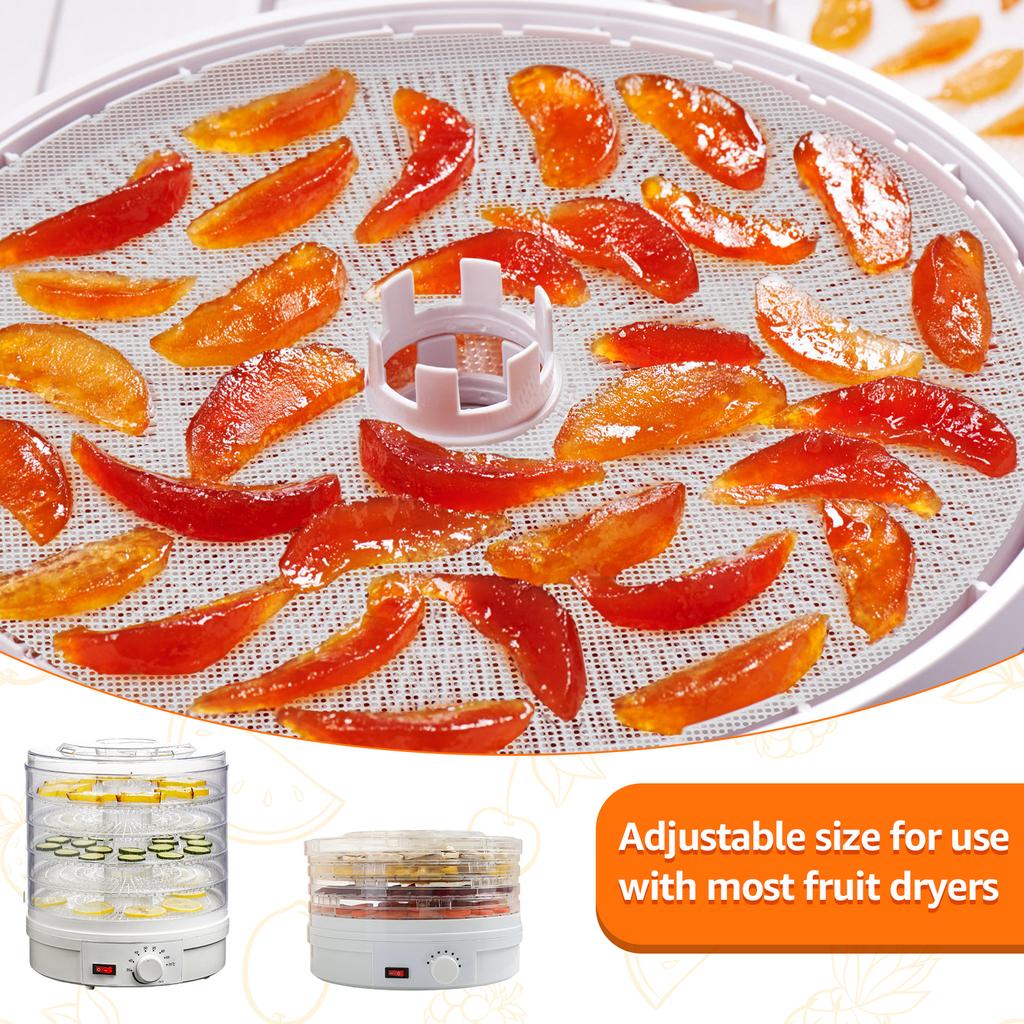 16Pcs Silicone Dehydrator Mats Nonstick Steamer Liners Mat Reusable Dehydrator Tray Liner Fruit Dryer Mats for Home Kitchen