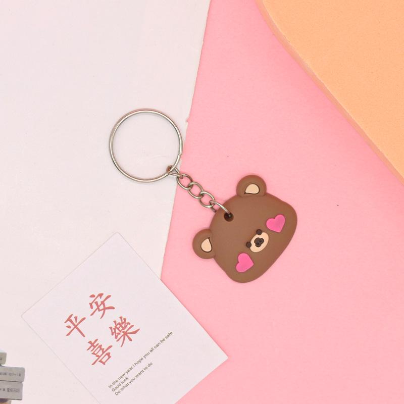 Cartoon Silicone Keychain Keyring - Soft PVC Rubber Key Hanger