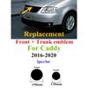 BGD1 Golf Hot For VOLKSWAGEN VW 2pcs Replacement Badge For Caddy 2016-2020 150mm Front Grill Badge 130mm Rear Trunk Lid Emblem Car St AH0