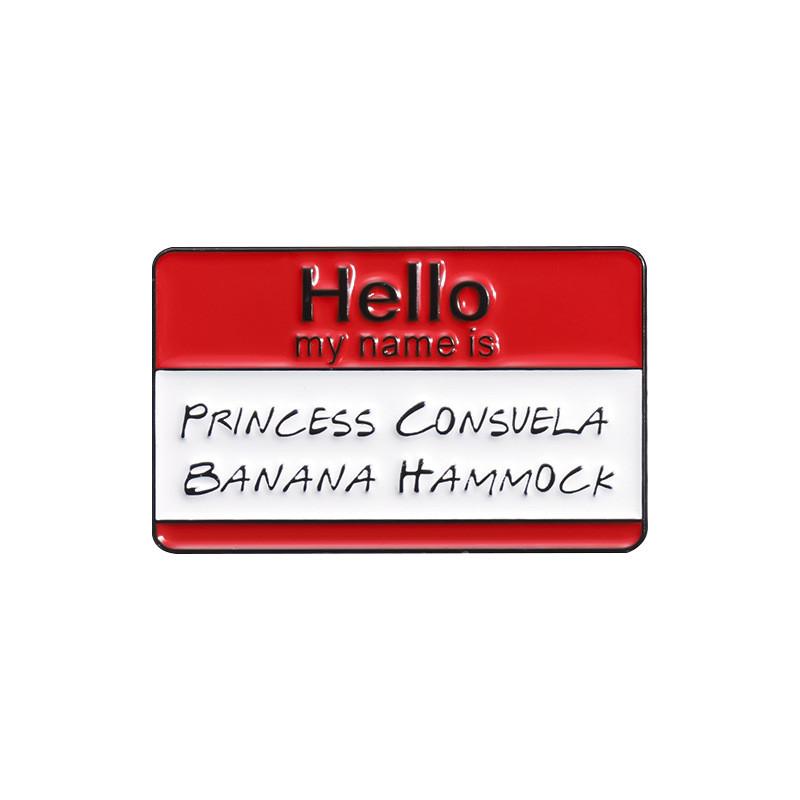 

Alloy Unique Cartoon Character Brooch Fun Red Dialogue Box Letter Accessory Pin QHXZ1433