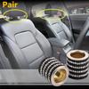 2PC Bling Crystal Headrest Collars Car Seat Ring Interior Decoration Black&White