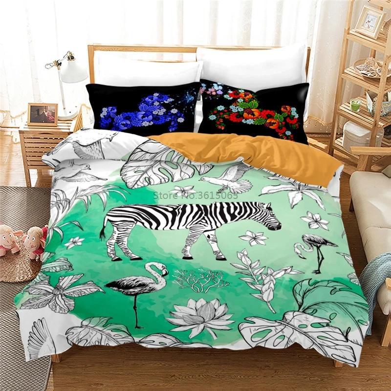 New Animal Horse 3d Bedding Set Printed Duvet Cover Set with Pillowcase Twin Full Queen King Size Bedclothes Drop Shipping