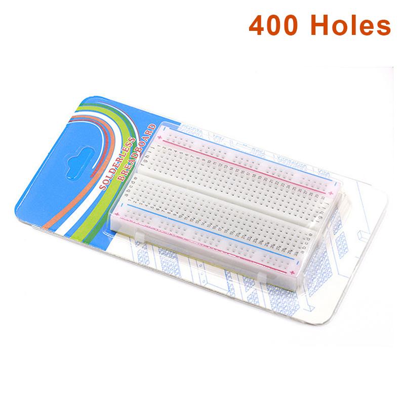

Breadboard 400 830 Points Solderless Pcb Bread Board Jumper Wire Cable Prototype Board Diy Kit A2