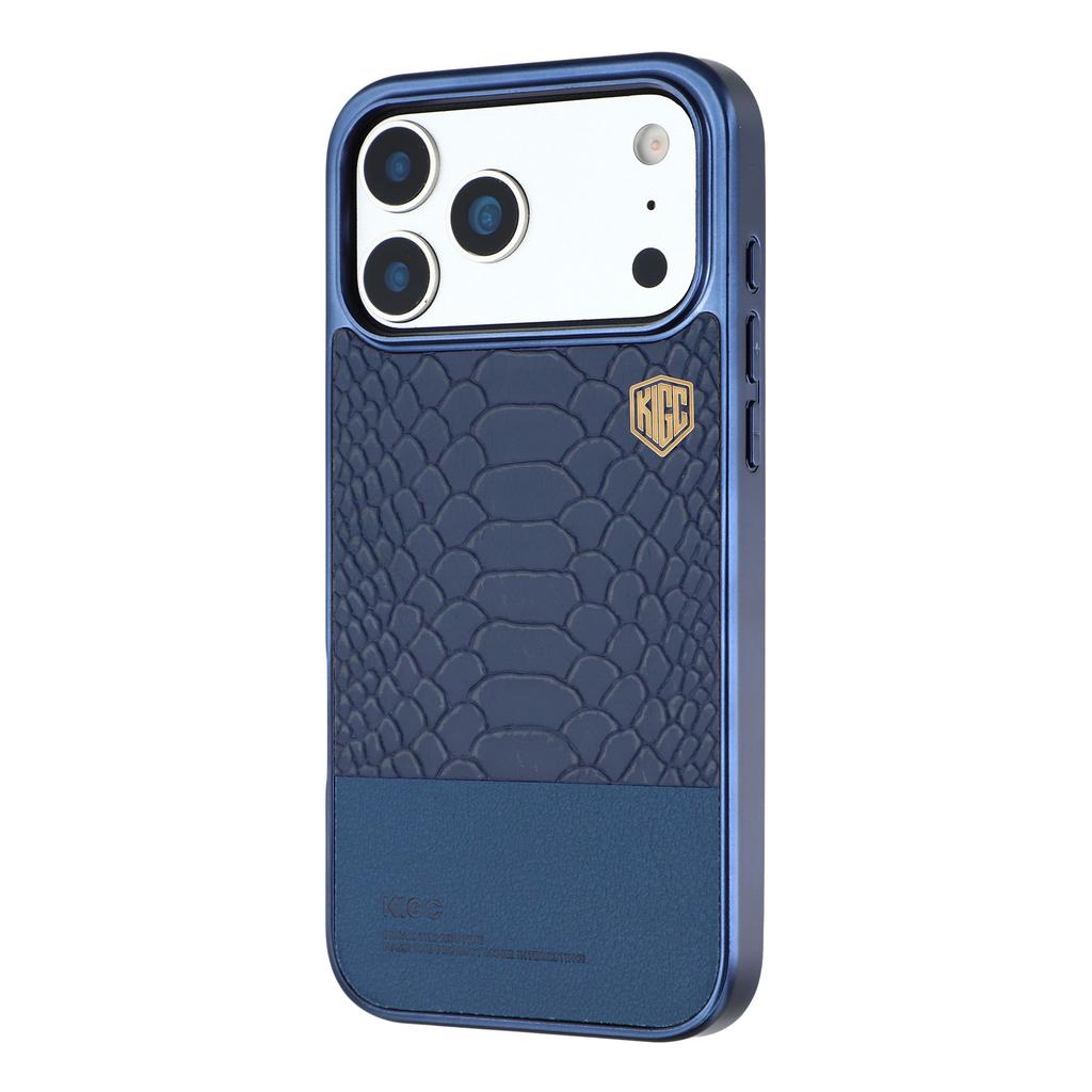 KIGC For iPhone 17 Pro Max Case Compatible with MagSafe Hybrid Phone Cover Crocodile Texture