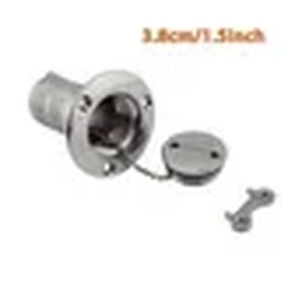 90 Degree 1.5" 2" 316 Stainless Steel Marine Boat Mirror Polish Deck Filler GAS DIESEL FUEL WASTE WATER Key Deck Filler Cap