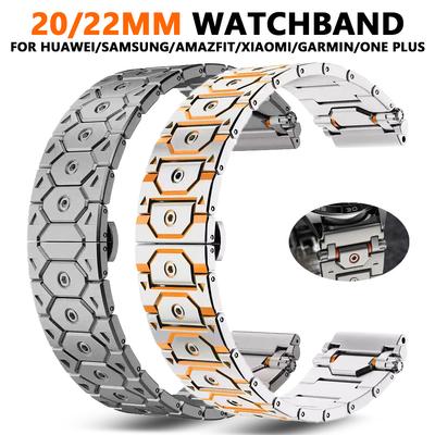 MAN Strap for Huawei GT 5 Pro 46mm Watch 4 Stainless Steel Bracelet Correa Samsung Galaxy Watch 7 6 5 Pro 4 Band 40mm 44mm 45mm