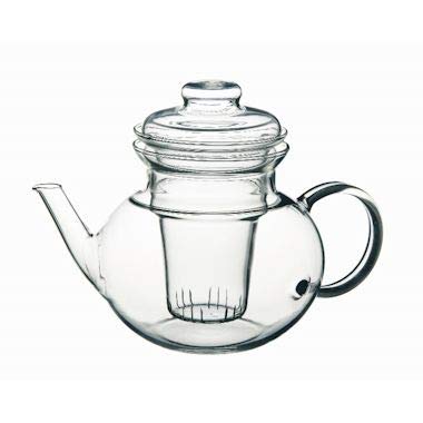 Czech-made heat-resistant glass SIMAX Eva Teapot 3373-F, dishwasher safe
