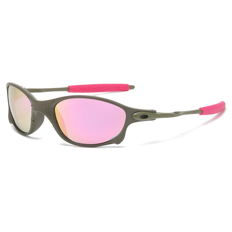Colorful Sport Sunglasses Sun Glasses Goggles Uv400 Windproof Sunglasses For Men Women Retro De Sol Masculino