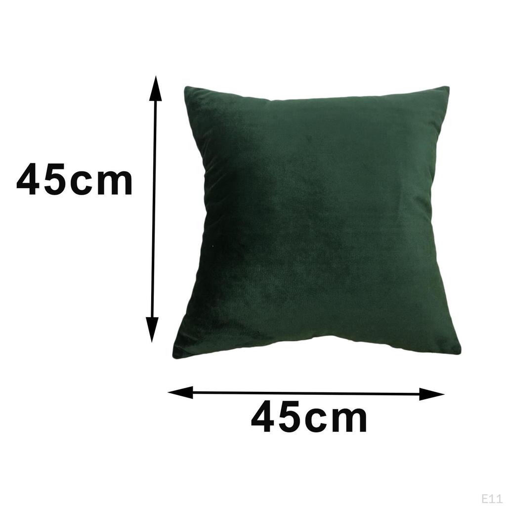 2 Pieces Velvet Solid Throw Case Decorative Cushion Decor for Living Room Couch Sofa Car 18 X