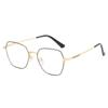 New myopia glasses frame can be equipped with lenses retro metal plain large frame gold silk edge eye frame male HC