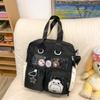 Crossbody bag female cute large-capacity junior high school student Japanese transparent pain bag large-capacity tote bag student shoulder bag tide