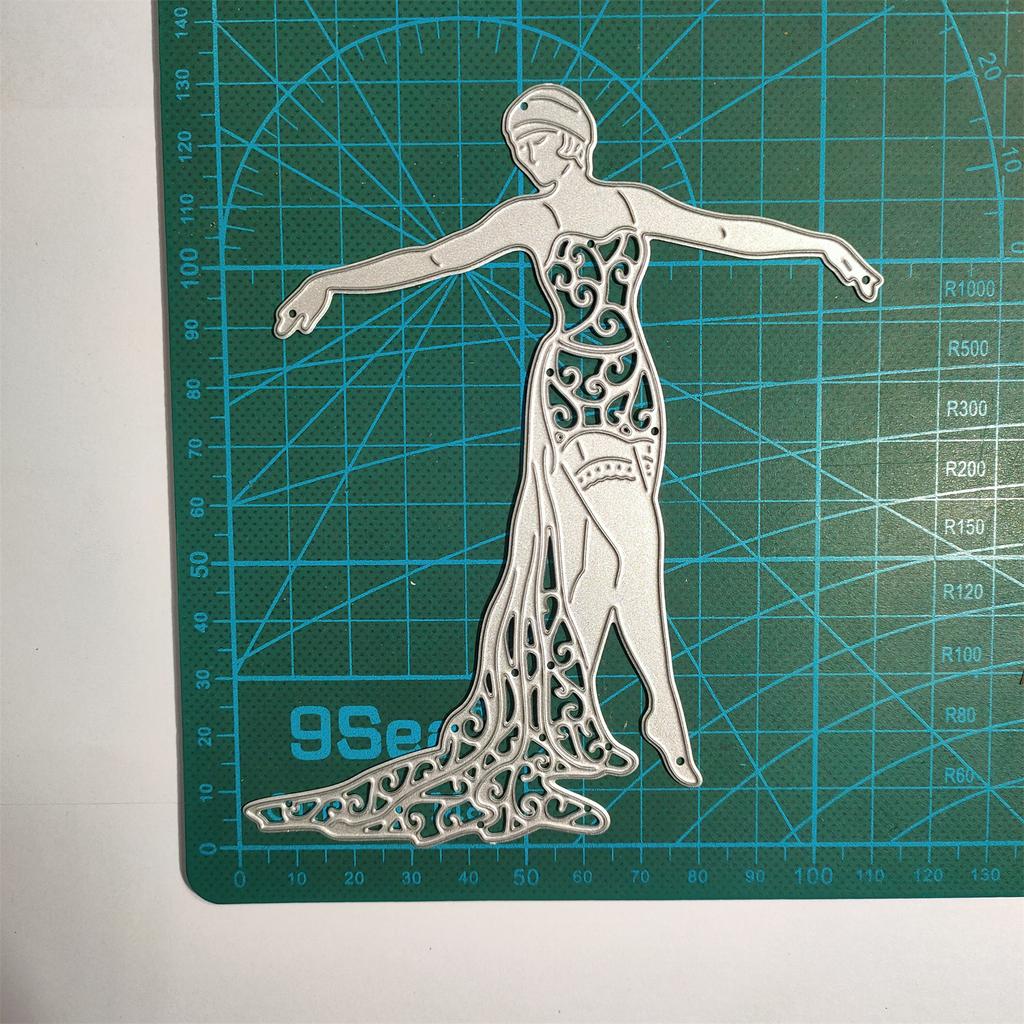 Dancing Girl Metal Cutting Dies Card Embossing DIY Album Photo Templates Molds