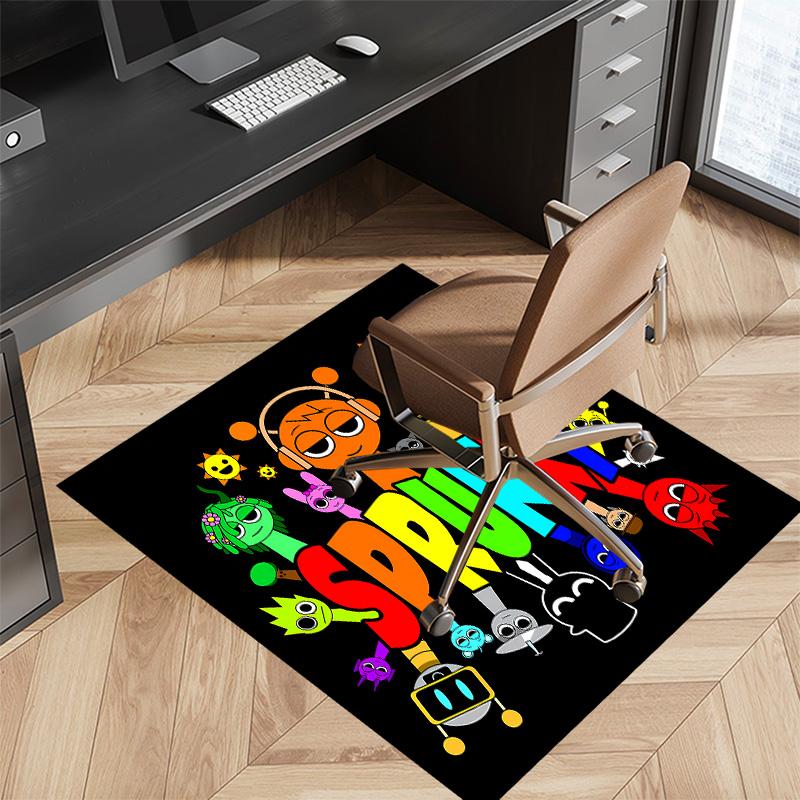 Sprunki1 Printed Absorbent Washable Carpet, Non-Slip Bathroom Mats, Kitchen Rugs, Yoga Mat,Living Room Entrance, Camping Picnic Rugs