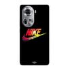 Case For Oppo Reno 11 5g Nike Colorful Logo Black Front Maniacase