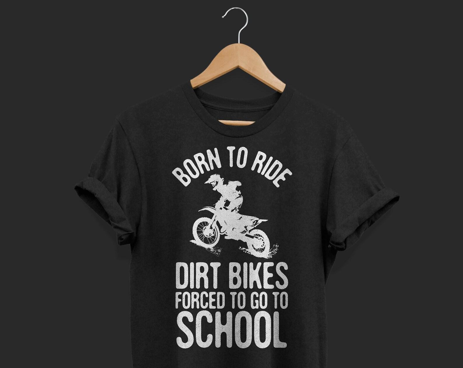 Dirt Bike Funny Enduro Bikes Rider Motorcycle Motocross T-Shirt, Funny Freestyle Competition, Off Road Riding Motorcycles Gifts Kids Youth 150