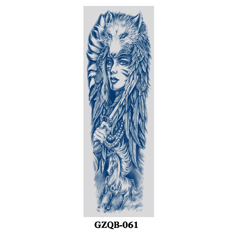 Waterproof Semi-permanent Henna Tattoo Sticker for Arm 46.5x15.5 cm