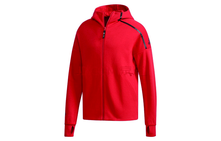 Adidas Jackets Men s Red Hooded Moderate Other EA2105