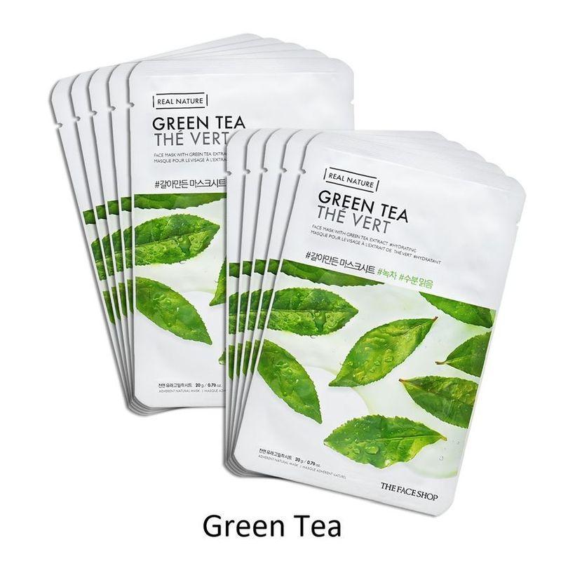 THE FACE SHOP - Real Nature Face Mask Bundle Set - 15 Types