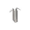 Silver Stainless Steel Double Side Hooks Drilling Free Punch Free Shower Door Hook Waterproof Hanging Towel Hooks Household