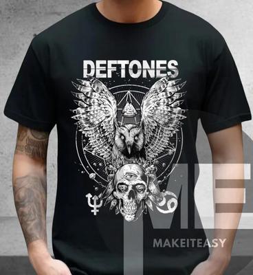 Herren- und Damen-T-Shirts Deftones Band Diamond Eyes Totenkopf Unisex Vintage T-Shirt Tee Fan-Shirt Geschenk