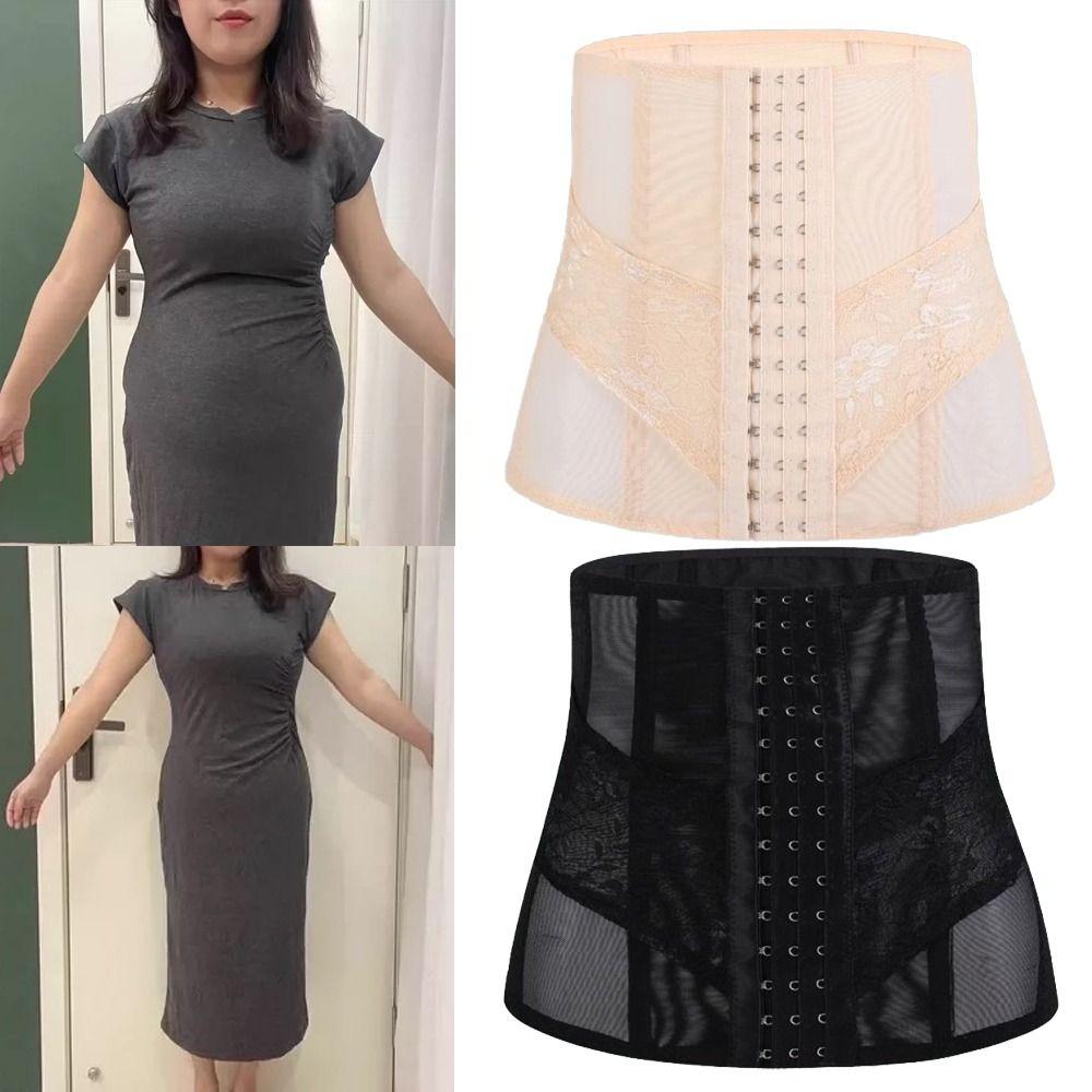 Mesh Flower Tummy Control Shapewear Seamless Girdle Body Shaper Fashion Lace Corset Belt  Summer