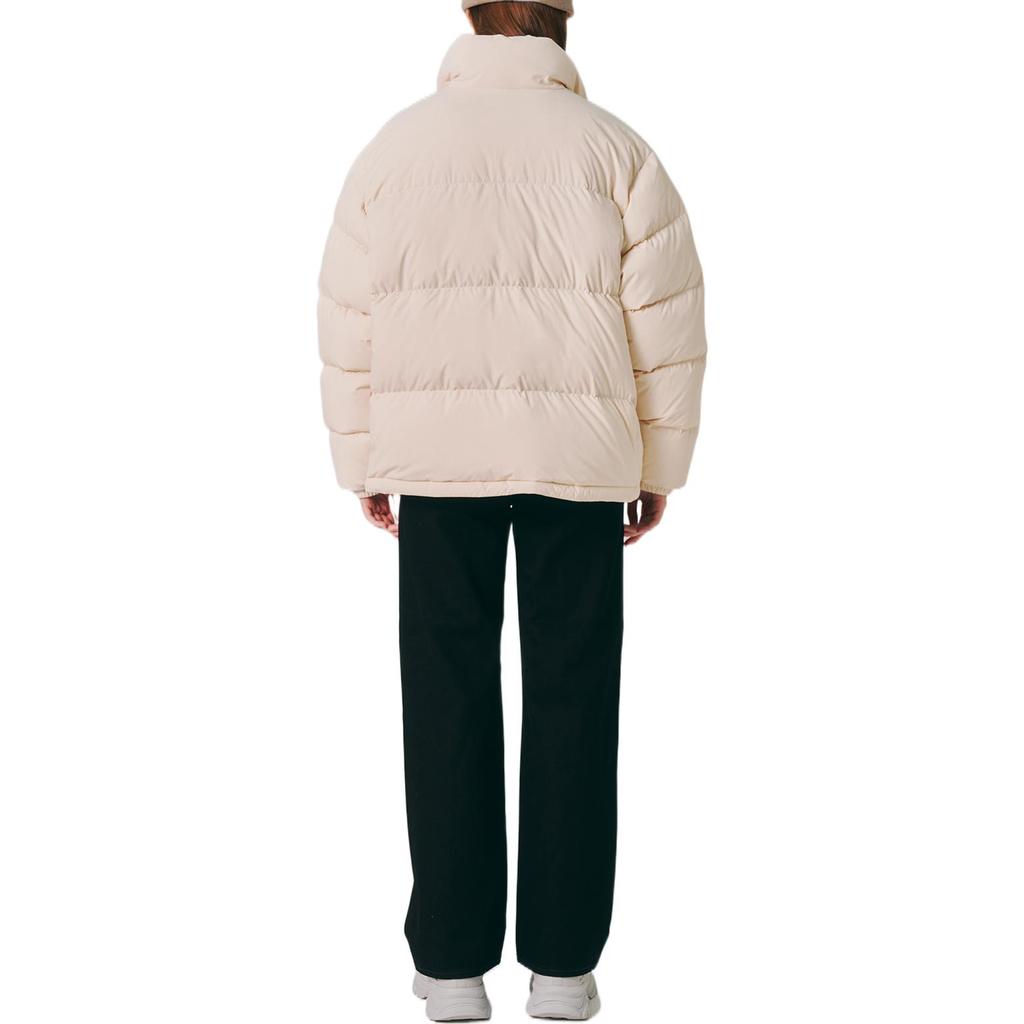 FILA Down Jackets Unisex White Stand Collar Thickened Puffer Jacket FS2DJE4801X-CRM