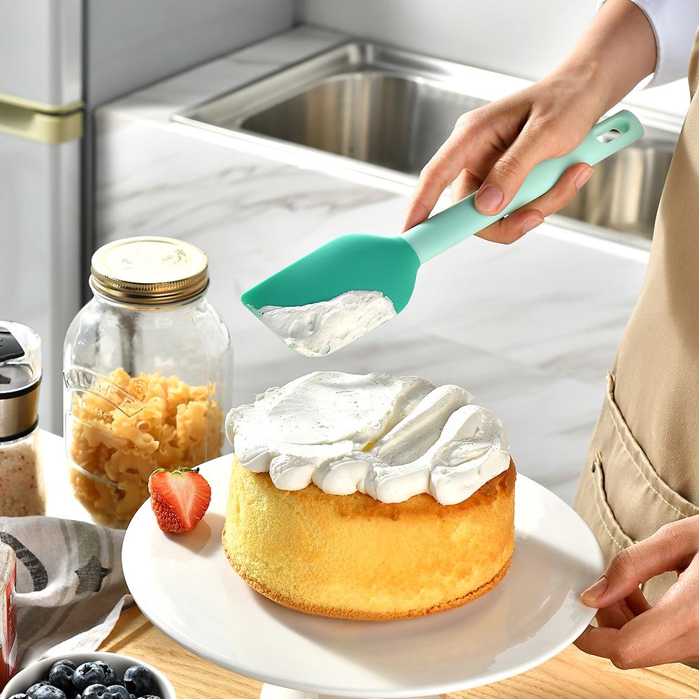 Large Silicone Kitchen Scraper, All-in-One Baking Tool, Cream Cake Spatula, Soft Spatula, Small Jam Knife