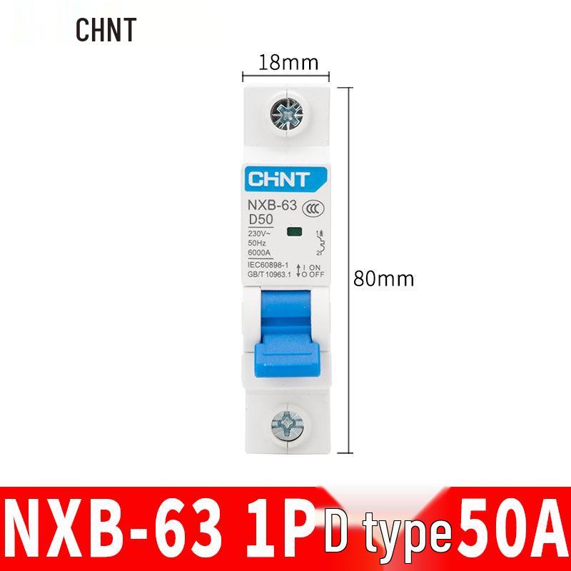Chint NXB Air Switch Circuit Breaker: 1P, 2P, 3P, 4P Household Type D Three-Phase Disconnector 380V.