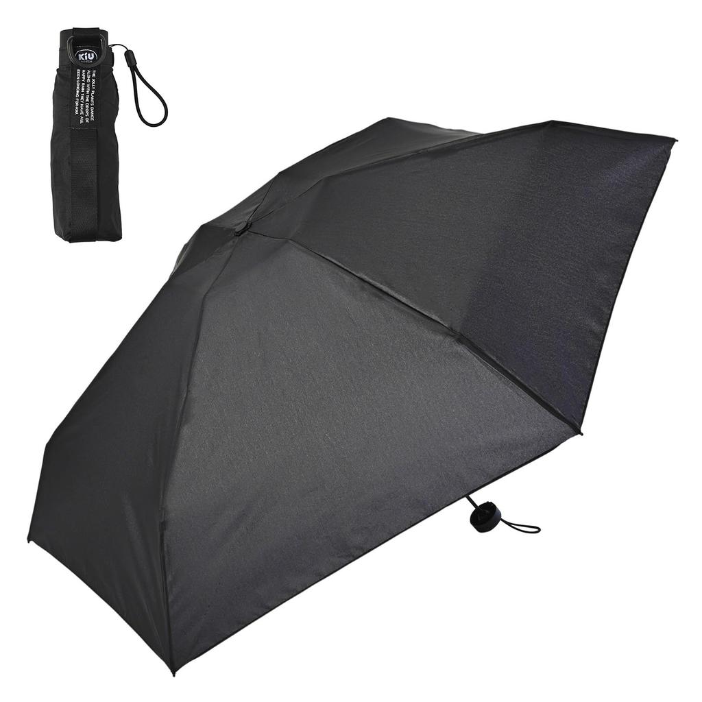 KiU Compact Folding Umbrella for Rain or UV and Umbrella, Shine, Protection, Lightweight, Mini, Compact, Simple, Stylish, Unisex, Men's Women's,