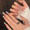 Genki Rainbow Cat Eye Flashy Blush Dopamine Handmade Wearable Nails